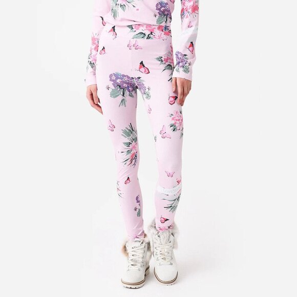 LoveShackFancy Other - BOGNER X LoveShackFancy Lolei Ski Legging Pink Floral Butterfly GIRLS Sz 12/13Y